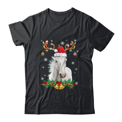 Funny Horse Reindeer Lights Ornament Santa Christmas Xmas Shirt & Sweatshirt | teecentury