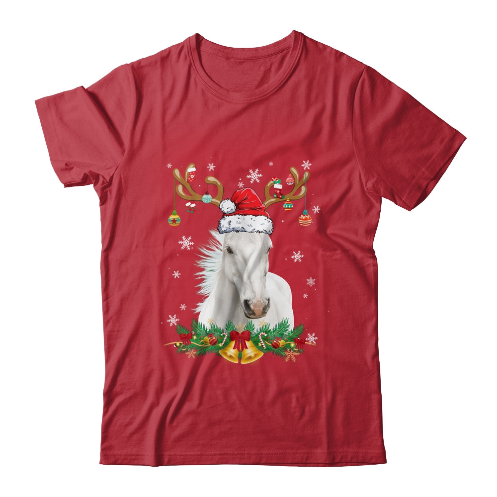 Funny Horse Reindeer Lights Ornament Santa Christmas Xmas Shirt & Sweatshirt | teecentury
