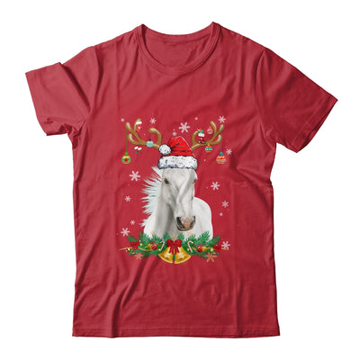 Funny Horse Reindeer Lights Ornament Santa Christmas Xmas Shirt & Sweatshirt | teecentury