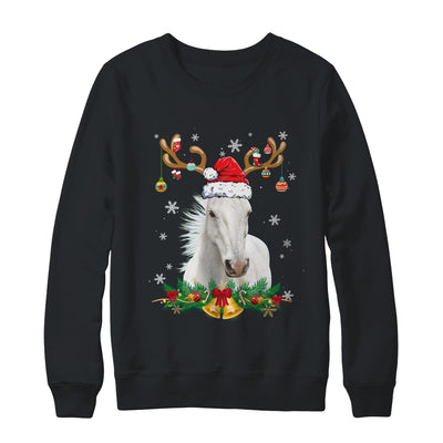 Funny Horse Reindeer Lights Ornament Santa Christmas Xmas Shirt & Sweatshirt | teecentury
