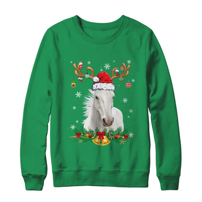 Funny Horse Reindeer Lights Ornament Santa Christmas Xmas Shirt & Sweatshirt | teecentury