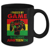 Funny I Paused My Game To Celebrate Juneteenth Black Gamers Mug | teecentury