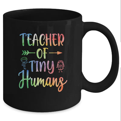 Funny Kindergarten Prek Teacher Gift Teacher Of Tiny Humans Mug Coffee Mug | Teecentury.com