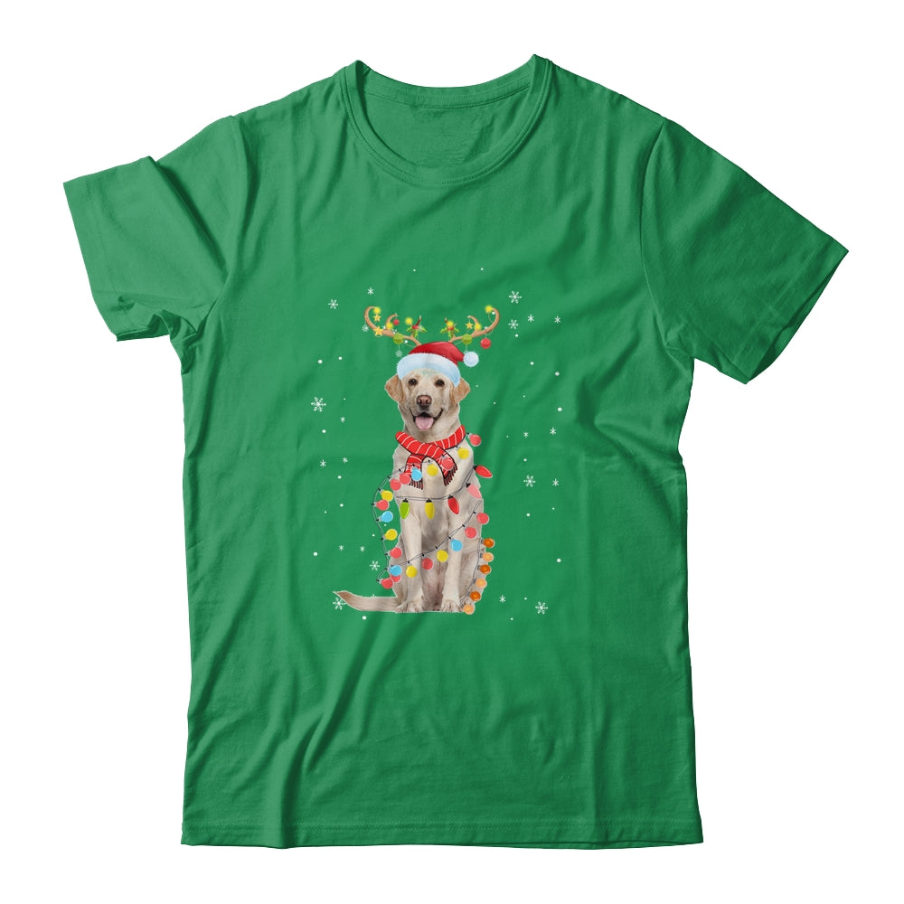 Funny Labrador Christmas Tree Santa Reindeer Pajamas T-Shirt & Sweatshirt | Teecentury.com