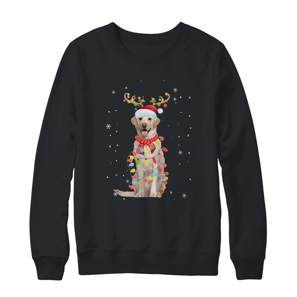 Funny Labrador Christmas Tree Santa Reindeer Pajamas T-Shirt & Sweatshirt | Teecentury.com