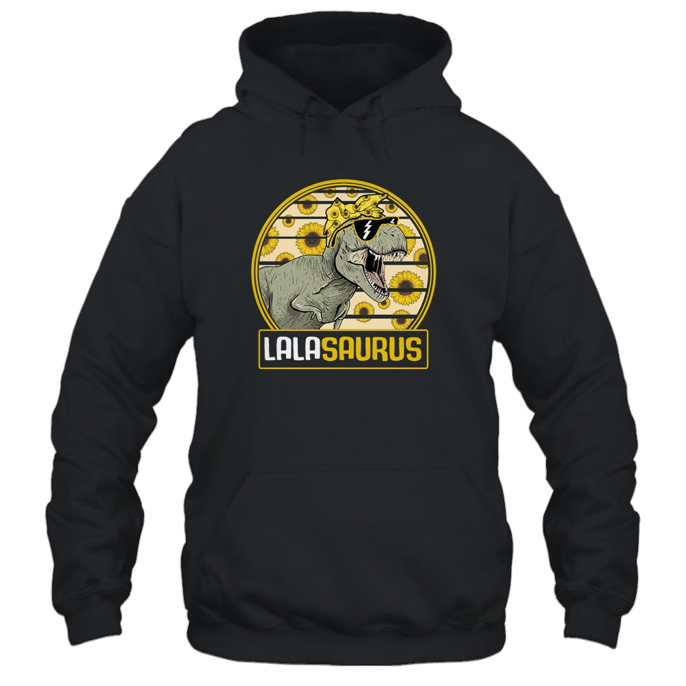 Funny Lala Saurus Sunflower Dinosaur Grandma T Rex T-Shirt & Tank Top | Teecentury.com