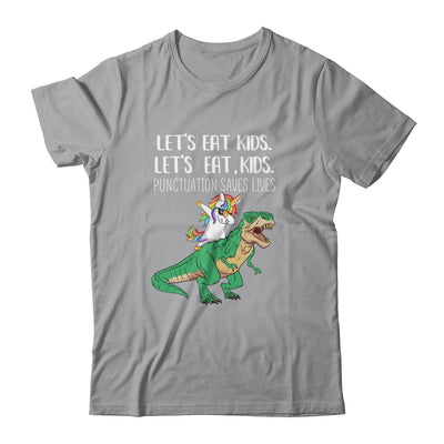Funny Lets Eat Kids Punctuation Saves Lives Grammar School T-Shirt & Tank Top | Teecentury.com