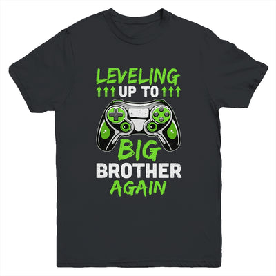 Funny Leveling Up To Big Brother Again Big Bro Gaming Youth Shirt | teecentury