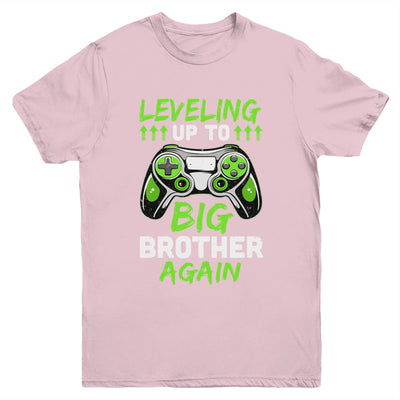 Funny Leveling Up To Big Brother Again Big Bro Gaming Youth Shirt | teecentury