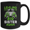 Funny Leveling Up To Big Sister Again Big Sis Gaming Mug | teecentury
