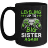 Funny Leveling Up To Big Sister Again Big Sis Gaming Mug | teecentury