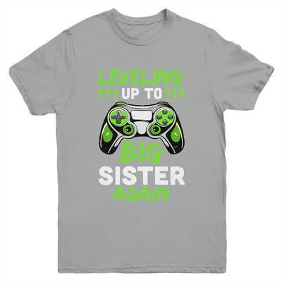 Funny Leveling Up To Big Sister Again Big Sis Gaming Youth Shirt | teecentury