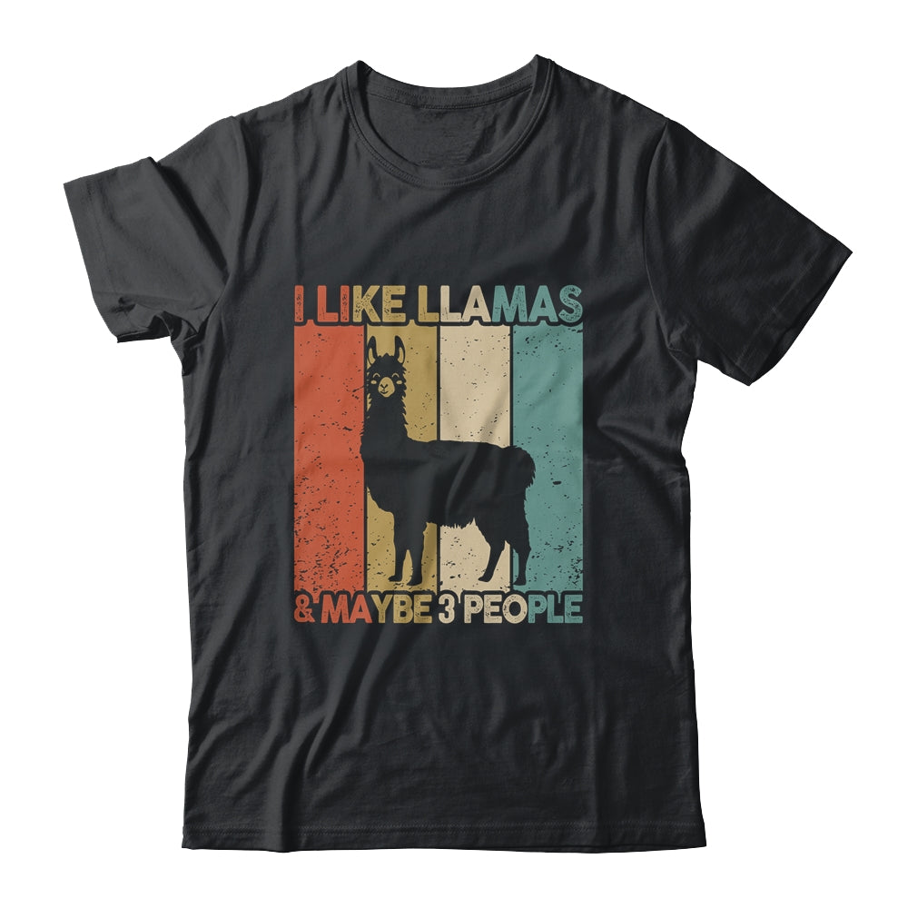 Funny Llama Design For Kids Men Women Animal Llama Vintage Shirt & Tank Top | teecentury