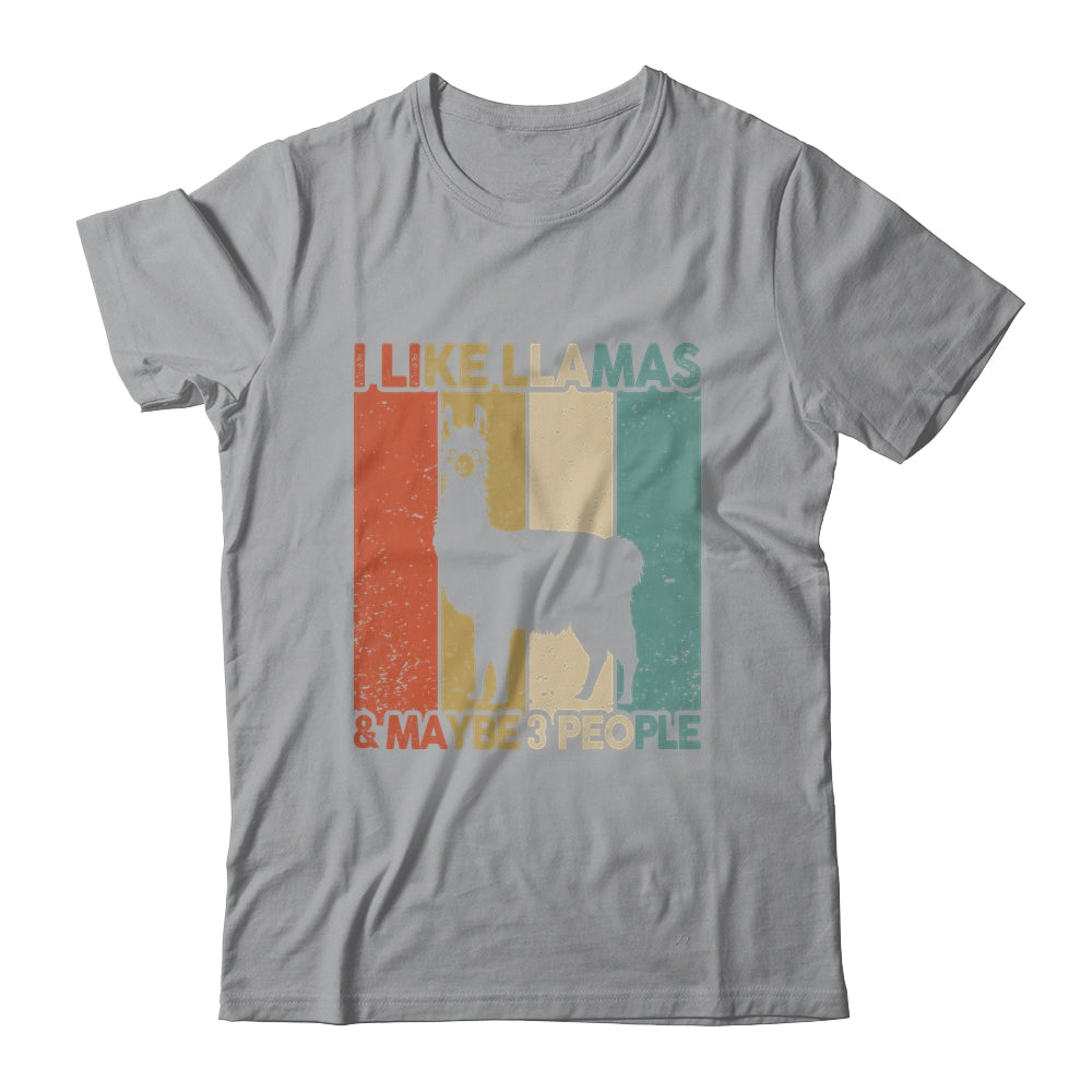 Funny Llama Design For Kids Men Women Animal Llama Vintage Shirt & Tank Top | teecentury