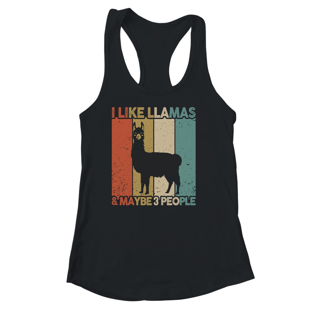 Funny Llama Design For Kids Men Women Animal Llama Vintage Shirt & Tank Top | teecentury