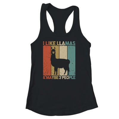 Funny Llama Design For Kids Men Women Animal Llama Vintage Shirt & Tank Top | teecentury