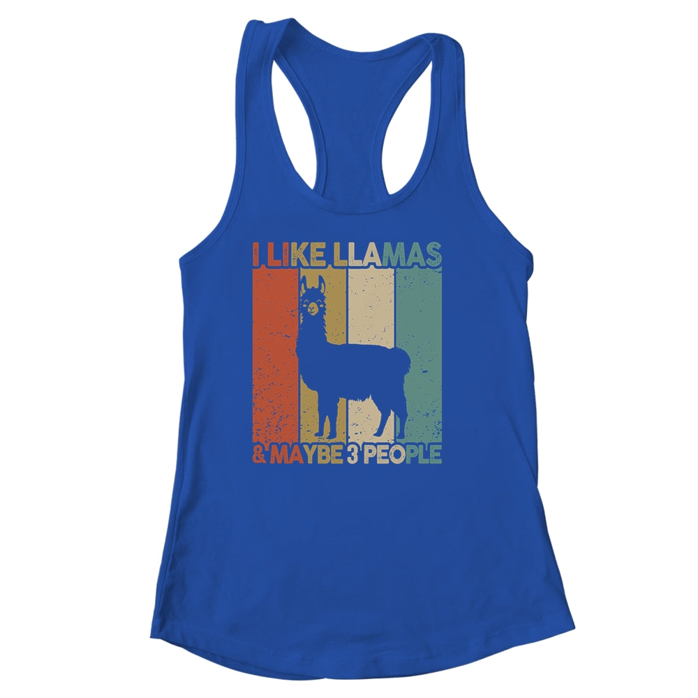 Funny Llama Design For Kids Men Women Animal Llama Vintage Shirt & Tank Top | teecentury