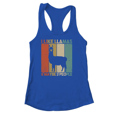 Funny Llama Design For Kids Men Women Animal Llama Vintage Shirt & Tank Top | teecentury