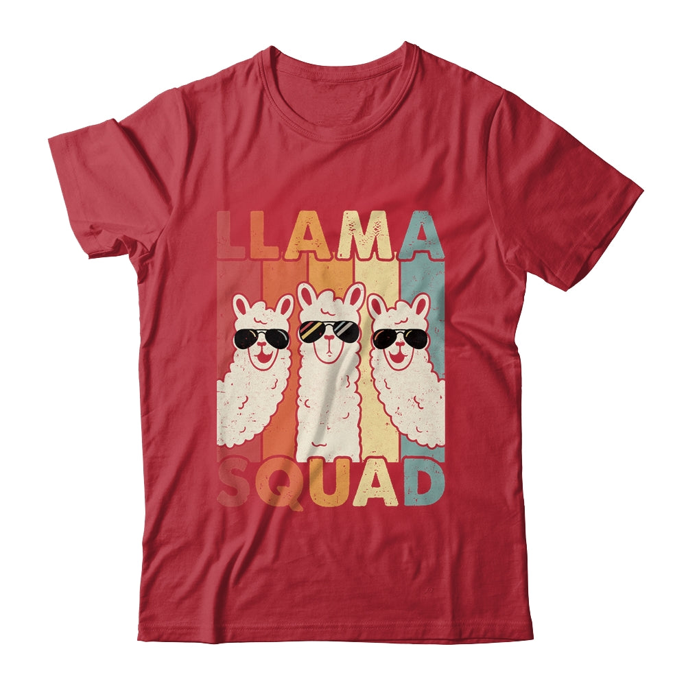 Funny Llama Squad For Men Women Llama Alpaca Farm Animal Shirt Hoodie Teecentury