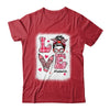 Funny Love Messy Bun Teacher Life Valentines Day Matching Shirt & Hoodie | teecentury