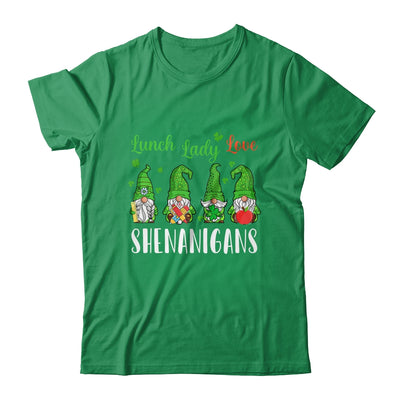 Funny Lunch Ladies Love Shenanigans Gnome St Patrick's Day T-Shirt & Hoodie | Teecentury.com