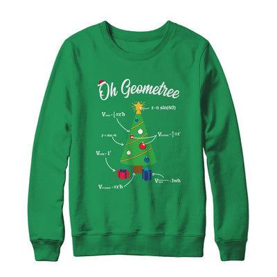 Funny Math Science Teacher Oh Geometree Christmas Tree T-Shirt & Sweatshirt | Teecentury.com