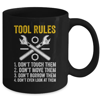 Funny Mechanic Tool Rules Auto Repair Car Mechanic Handyman Mug Coffee Mug | Teecentury.com
