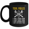 Funny Mechanic Tool Rules Auto Repair Car Mechanic Handyman Mug Coffee Mug | Teecentury.com