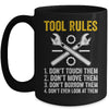 Funny Mechanic Tool Rules Auto Repair Car Mechanic Handyman Mug Coffee Mug | Teecentury.com