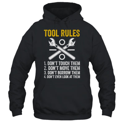 Funny Mechanic Tool Rules Auto Repair Car Mechanic Handyman T-Shirt & Hoodie | Teecentury.com