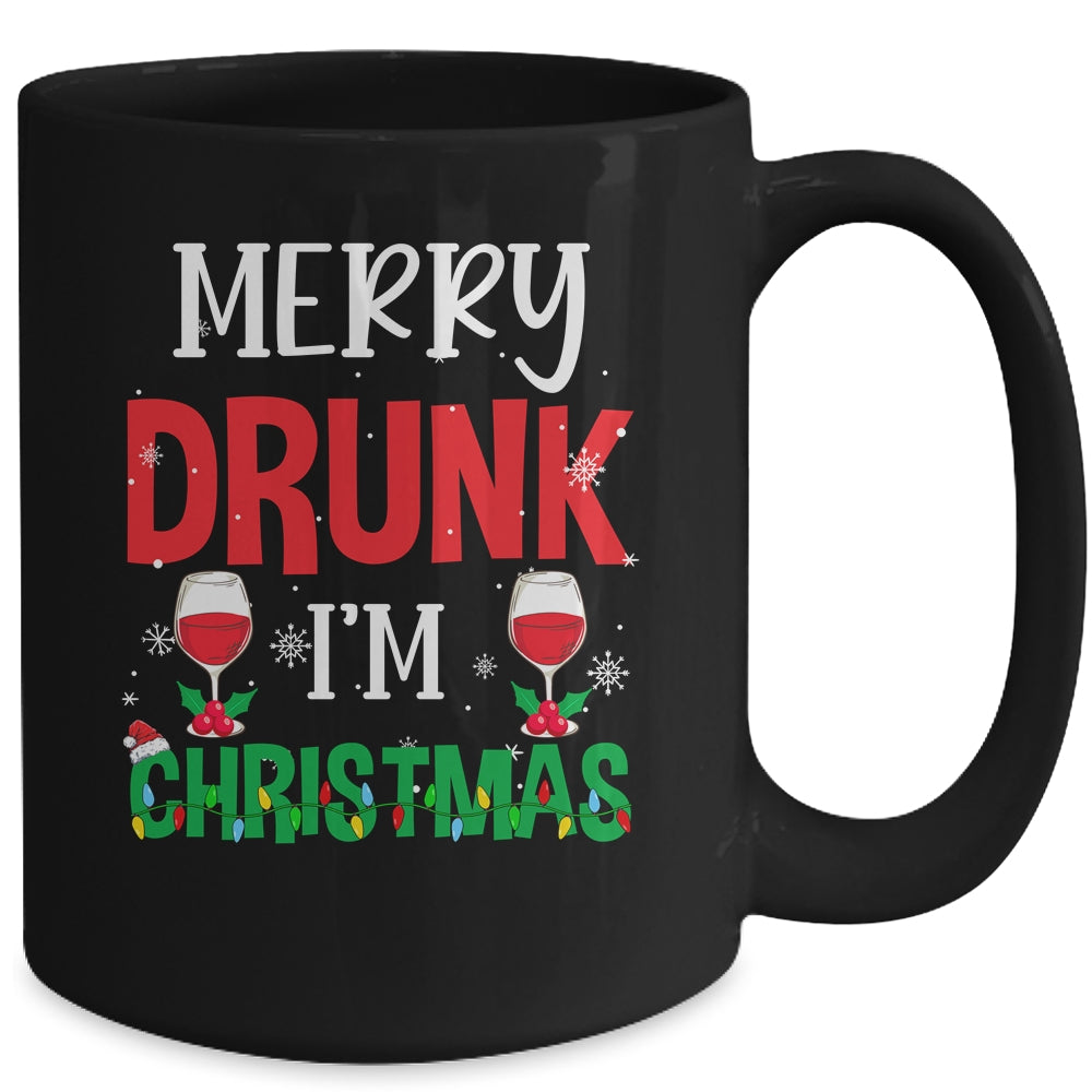 Funny Merry Drunk I'm Christmas Xmas Holiday Party Mug Coffee Mug | Teecentury.com