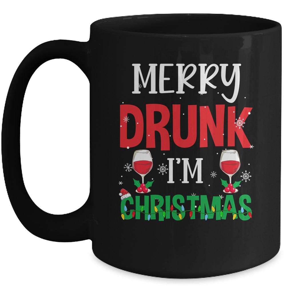 Funny Merry Drunk I'm Christmas Xmas Holiday Party Mug Coffee Mug | Teecentury.com