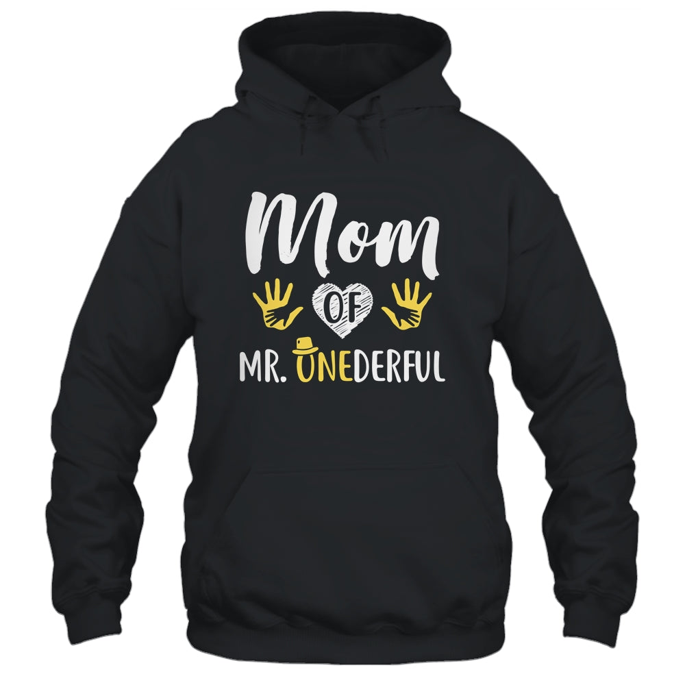 Funny Mom Of Mr. Onederful Wonderful 1st Birthday Boy T-Shirt & Hoodie | Teecentury.com