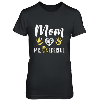 Funny Mom Of Mr. Onederful Wonderful 1st Birthday Boy T-Shirt & Hoodie | Teecentury.com