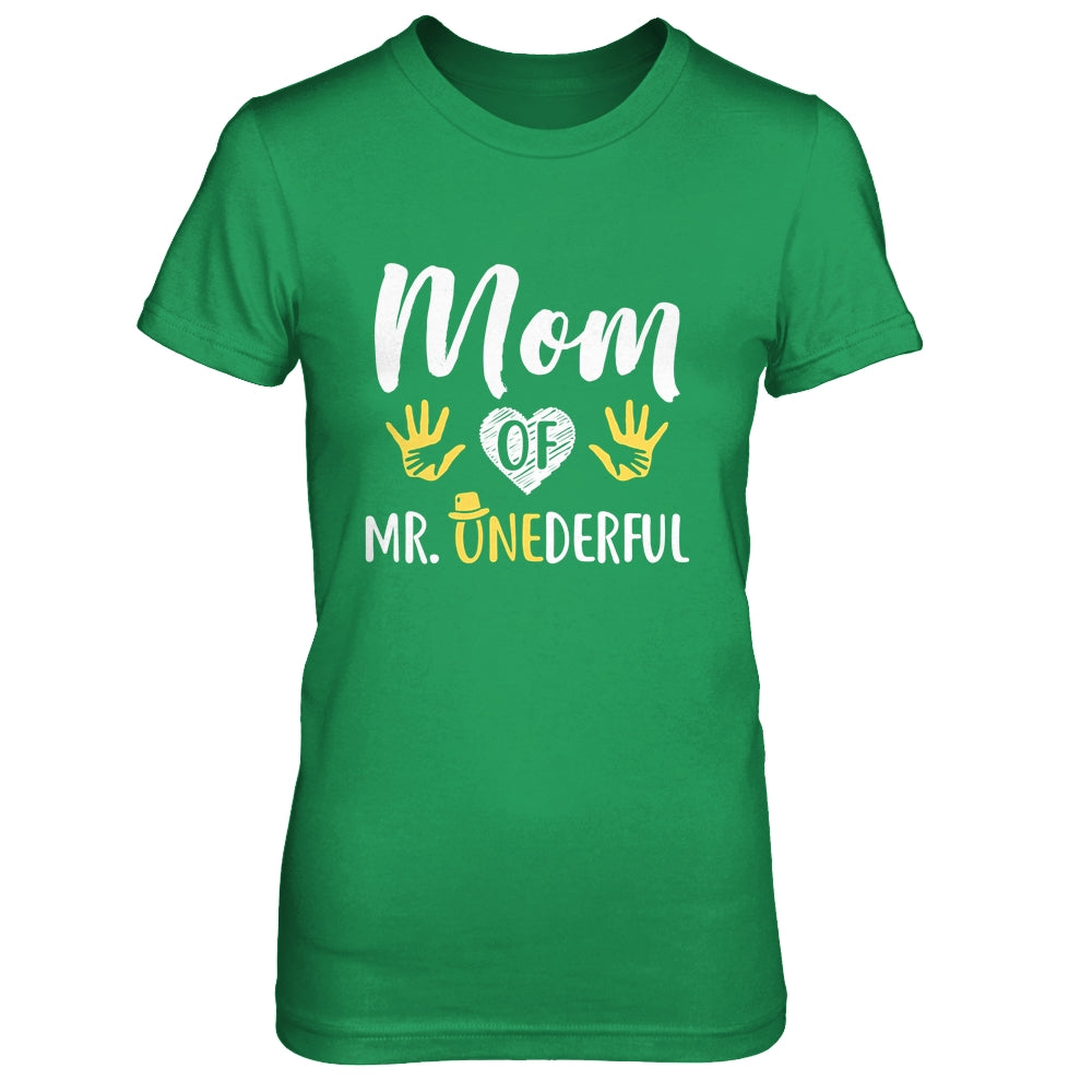 Funny Mom Of Mr. Onederful Wonderful 1st Birthday Boy T-Shirt & Hoodie | Teecentury.com