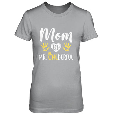 Funny Mom Of Mr. Onederful Wonderful 1st Birthday Boy T-Shirt & Hoodie | Teecentury.com