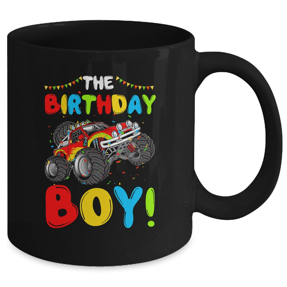 Funny Monster Truck The Birthday Boy Gift For Him Your Son Mug Coffee Mug | Teecentury.com