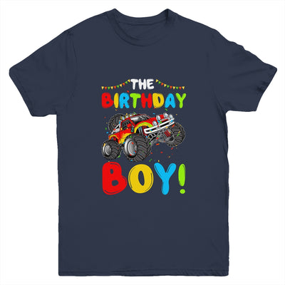Funny Monster Truck The Birthday Boy Gift For Him Your Son Youth Youth Shirt | Teecentury.com