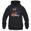 Funny Moose Riding Red Truck USA Flag Patriotic 4th Of July Shirt & Tank Top | teecentury