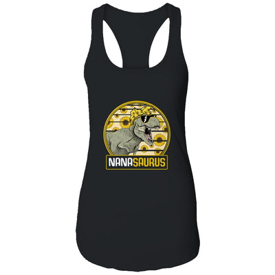 Funny Nana Saurus Sunflower Dinosaur Grandma T Rex T-Shirt & Tank Top | Teecentury.com