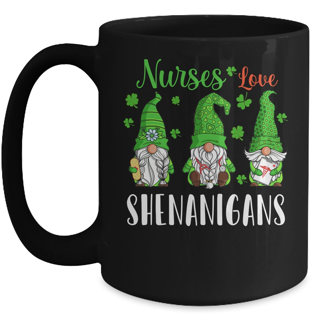 Funny Nurse Love Shenanigans Gnome St Patrick's Day Mug Coffee Mug | Teecentury.com