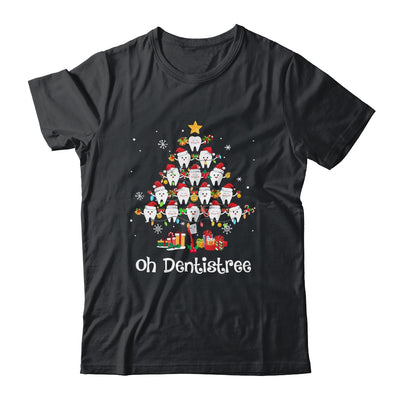 Funny Oh Dentistree Christmas Tree Dentist Dental Assistant Shirt & Sweatshirt | teecentury