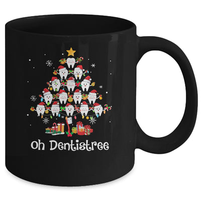 Funny Oh Dentistree Christmas Tree Dentist Dental Assistant Mug | teecentury