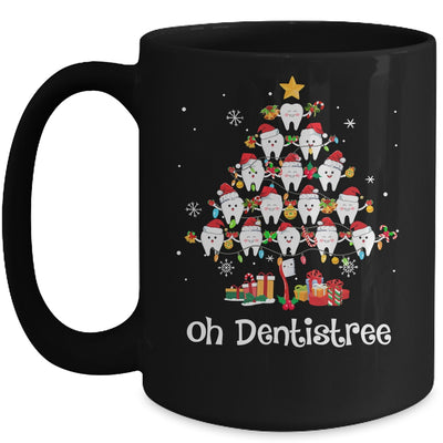 Funny Oh Dentistree Christmas Tree Dentist Dental Assistant Mug | teecentury