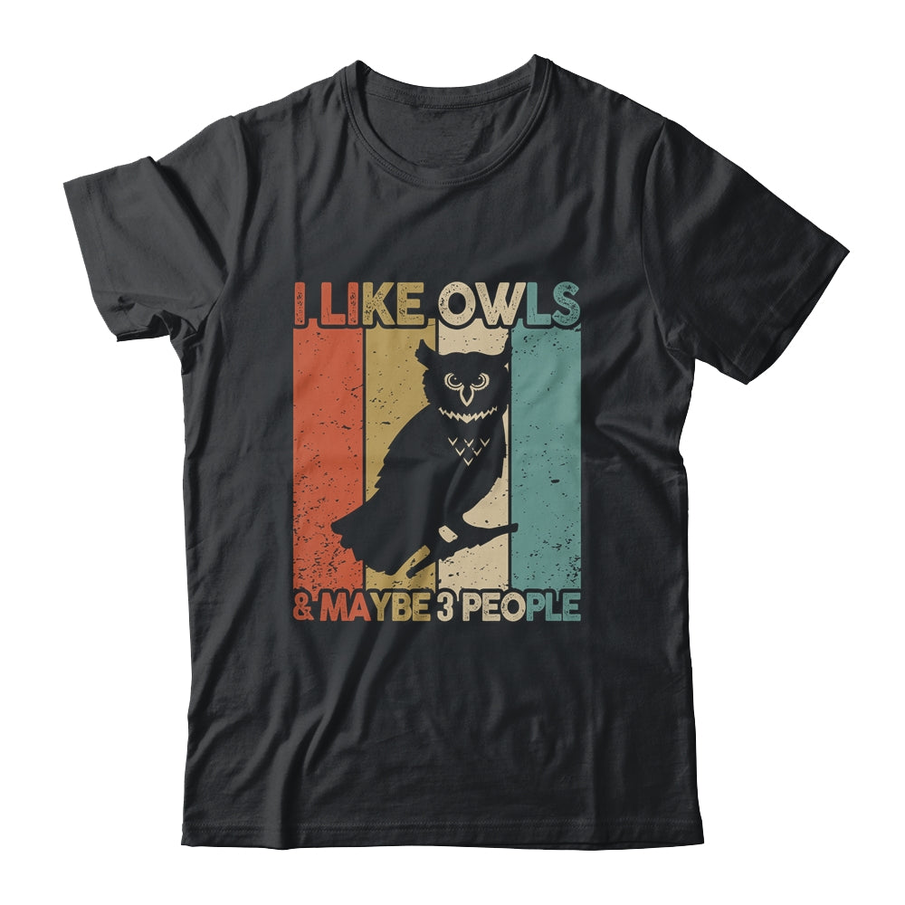Funny Owl Design For Kids Men Women Animal Owl Vintage Shirt & Tank Top | teecentury