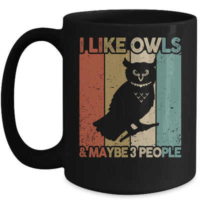 Funny Owl Design For Kids Men Women Animal Owl Vintage Mug | teecentury