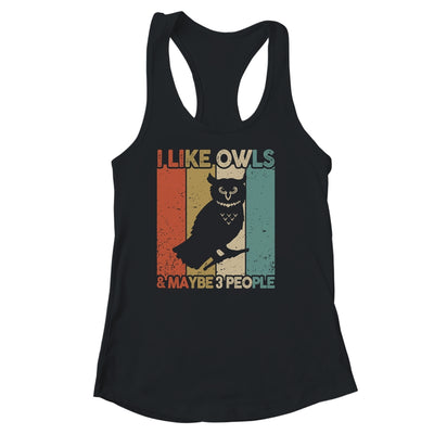 Funny Owl Design For Kids Men Women Animal Owl Vintage Shirt & Tank Top | teecentury