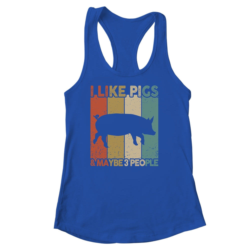 Funny Pig Design For Kids Men Women Animal Pig Vintage Shirt & Tank Top | teecentury
