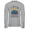 Funny Pontoon Captain Boat Boating Lake Dad Retro Vintage T-Shirt & Hoodie | Teecentury.com