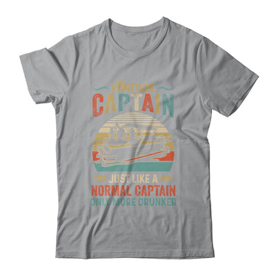 Funny Pontoon Captain Boat Boating Lake For Dad Vintage T-Shirt & Hoodie | Teecentury.com